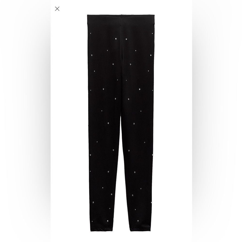ZARA SPARKLY LEGGINGS - Picture 3 of 5